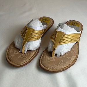 Born Concept BOC | Women's Alina Yellow Sunshine Sandals Thong Shoes Size 8